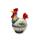  D61 Bunzlau Haantje bewaarschaaltje U5114 Unikat Overig